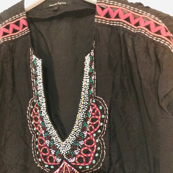 nanette lepore Silk Crinkle Chiffon top size 2 - Picture 3 of 7